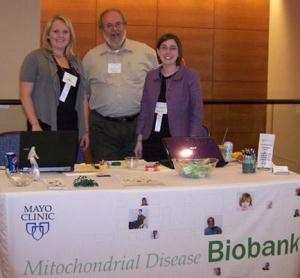 Photo of Biobank staff at the 2011 UMDF Symposium