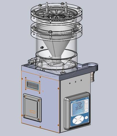 Schematic of the automated spheroid reservoir, which was developed by the Mayo Clinic Division of Engineering.