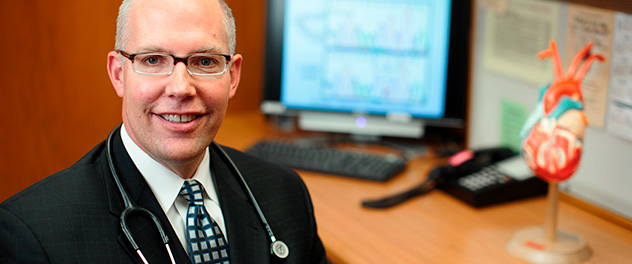 Image of Michael J. Ackerman, M.D., Ph.D., in his Sudden Death Genomics Lab at Mayo Clinic