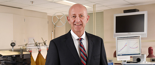 Michael J. Joyner, M.D. in his human physiology lab at Mayo Clinic