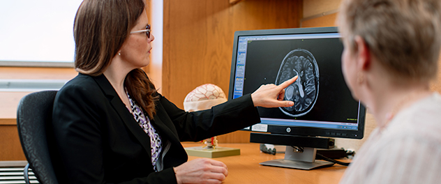 Kelly D. Flemming, M.D., in the Department of Neurology at Mayo Clinic focusing on cerebrovascular and critical care neurology research.