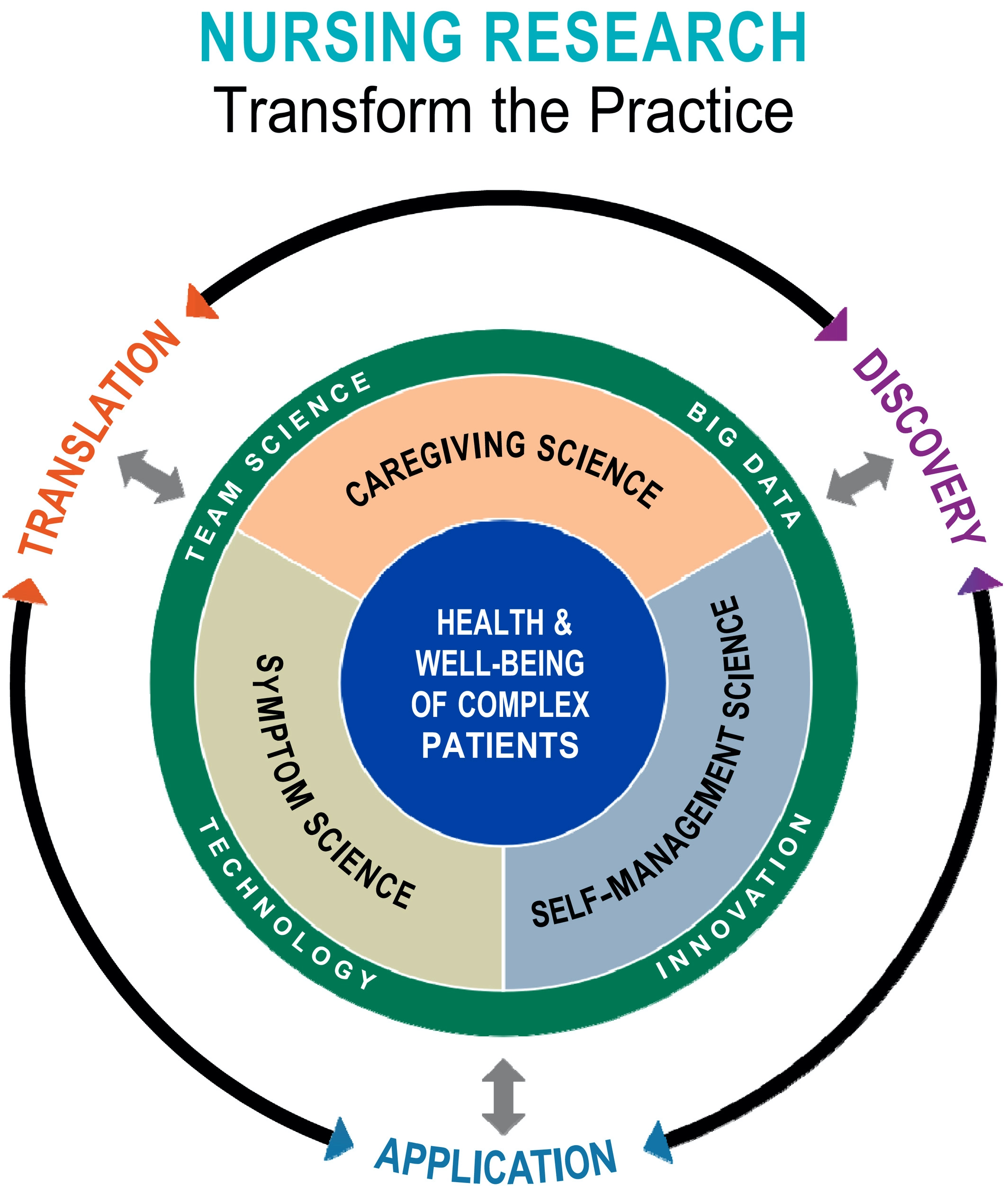 Diagram of nursing research model