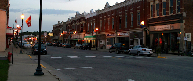 Small town main street