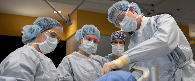 Surgical team in the operating room