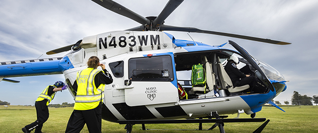 Mayo One medical helicopter